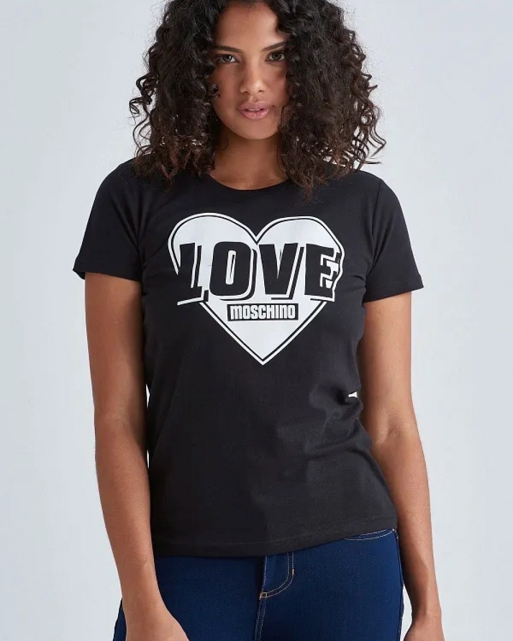 Tricou LOVE MOSCHINO dama culoare Negru W4F302PM3517