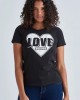 Tricou LOVE MOSCHINO dama culoare Negru W4F302PM3517