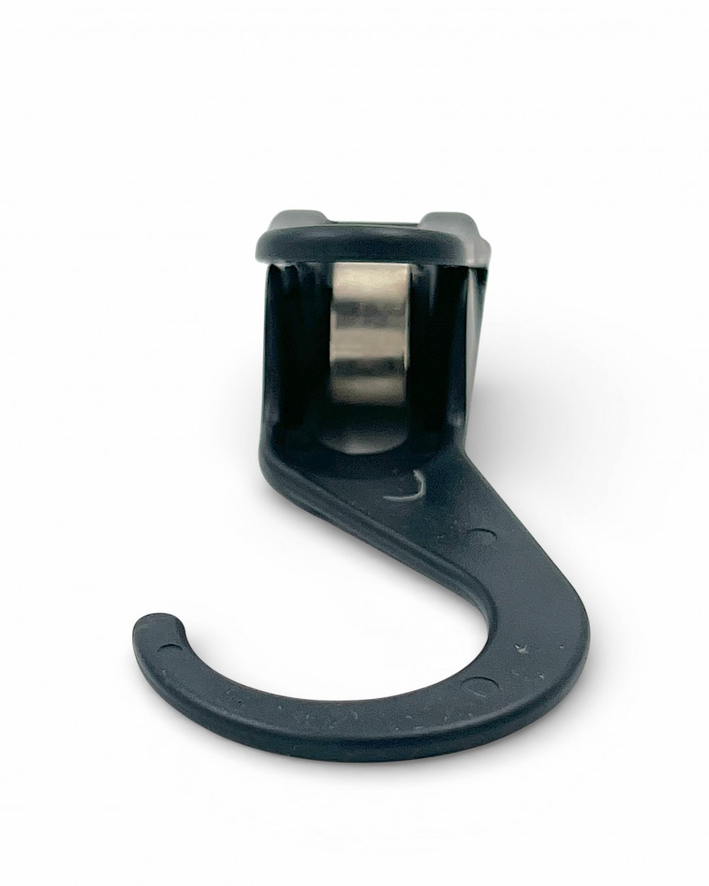 Cârlig plastic negru pentru haine sau accesorii - Set de 10 bucăți 