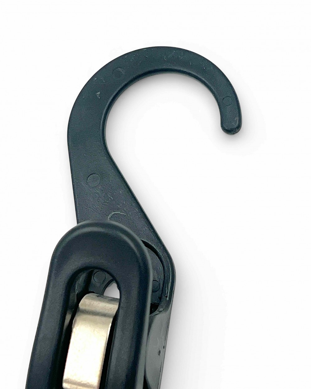 Cârlig plastic negru pentru haine sau accesorii - Set de 10 bucăți 