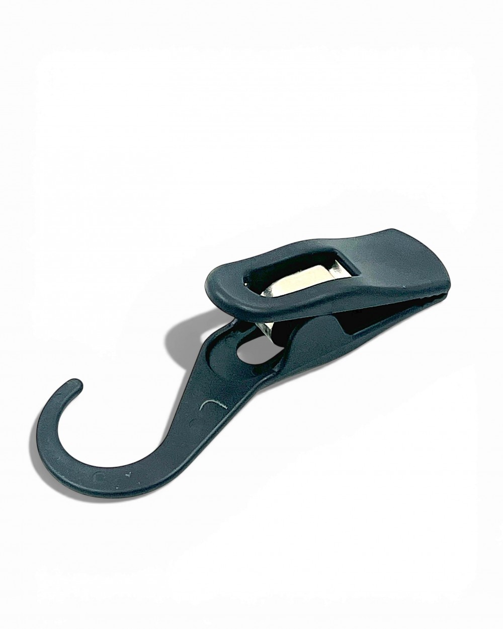 Cârlig plastic negru pentru haine sau accesorii - Set de 10 bucăți 