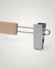 Umeraș lemn pentru fuste sau pantaloni, cu clipsuri metalice ajustabile