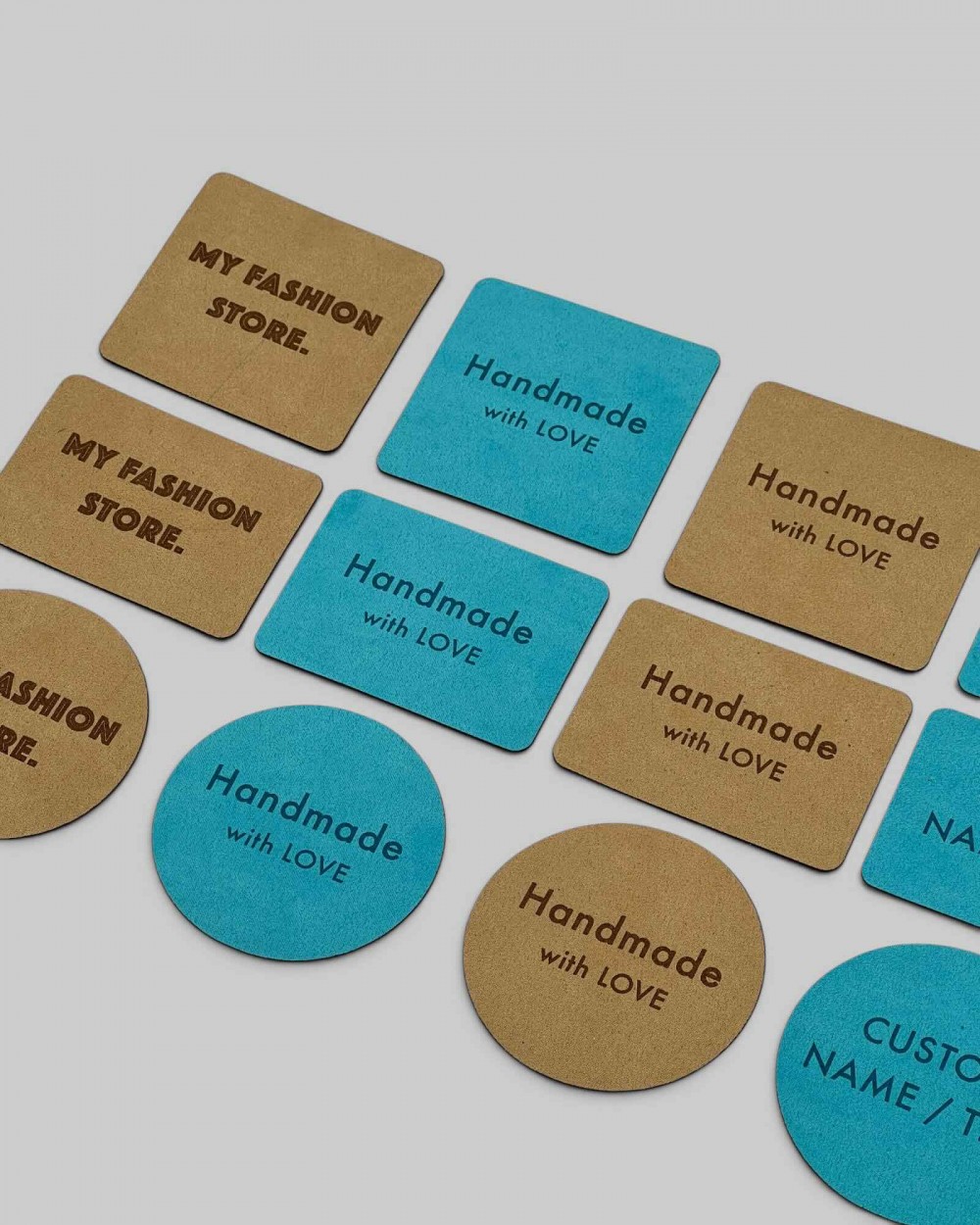 Etichetă personalizabilă ultrasuede Etichetă personalizabilă ultrasuede