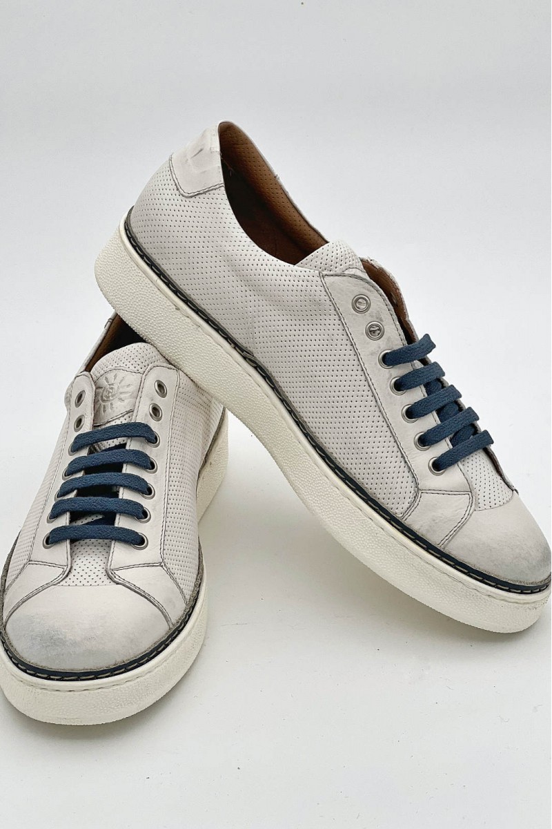 Sneakers Angelo Nardelli barbati 82296 culoare alb Sneakers Angelo Nardelli barbati 82296 culoare alb