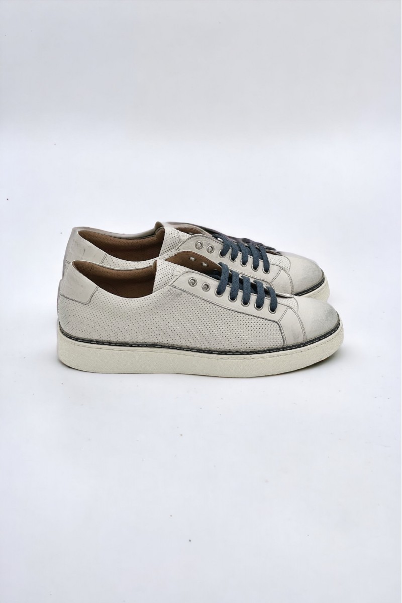 Sneakers Angelo Nardelli barbati 82296 culoare alb Sneakers Angelo Nardelli barbati 82296 culoare alb