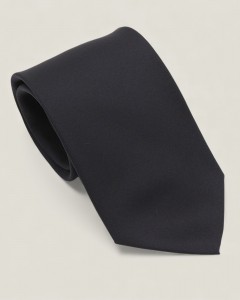 Cravată bleumarin din mătase satinată