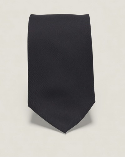 Cravată bleumarin din mătase satinată