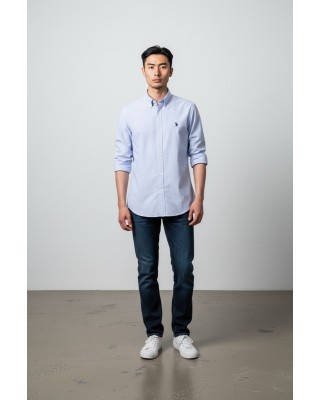 Cămașă bărbați US POLO ASSN. Bleumarin