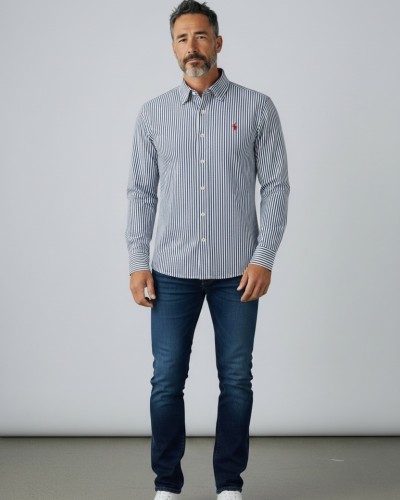 Cămașă bărbați US POLO ASSN. Dungi