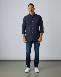 Cămașă bărbați US POLO ASSN. Bleumarin