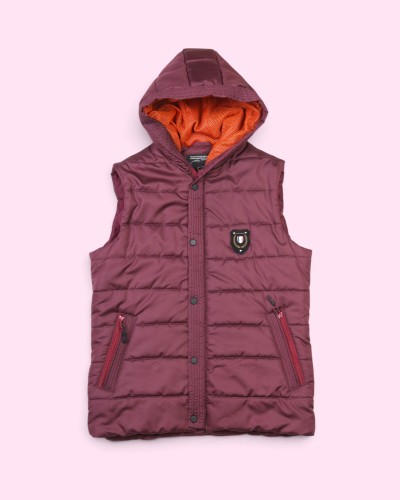 Vesta bărbați matlasată burgundy