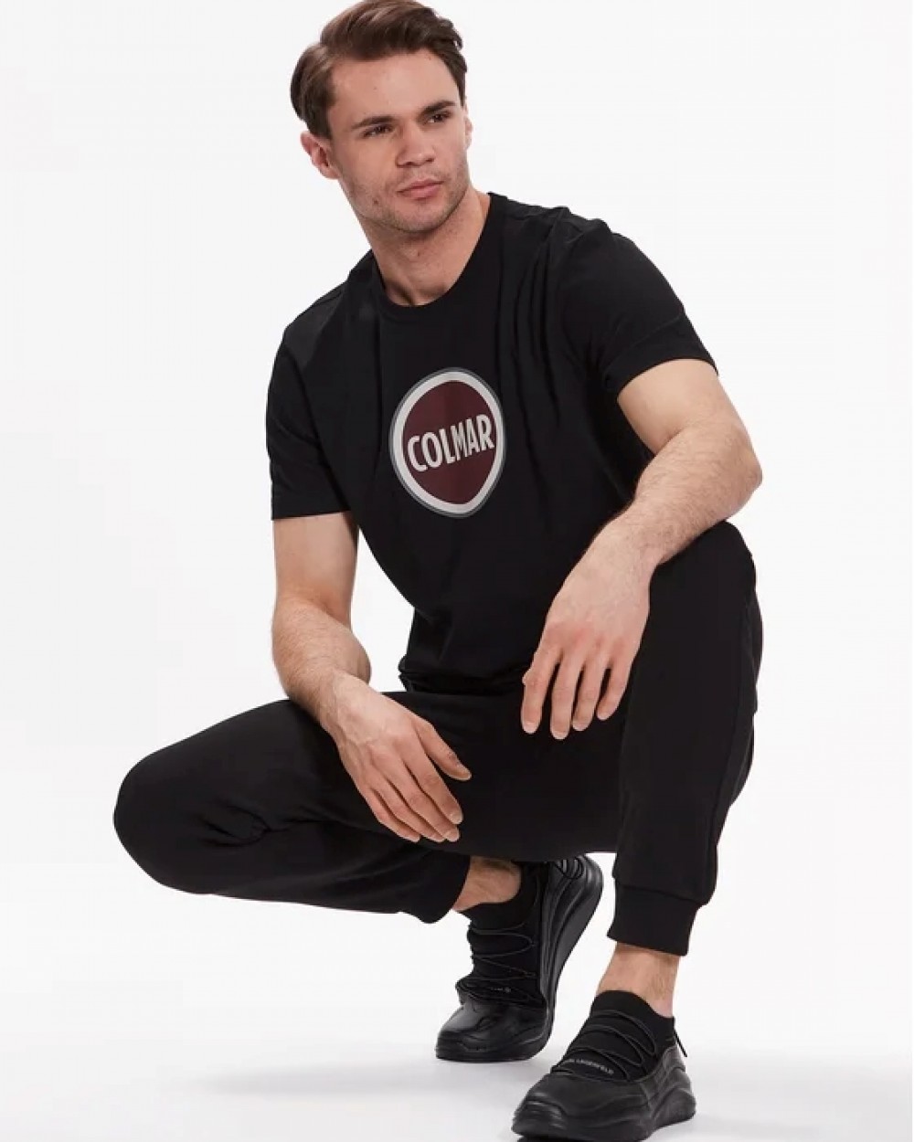 Tricou Barbati Colmar Negru Logo Frida 7559 6SH