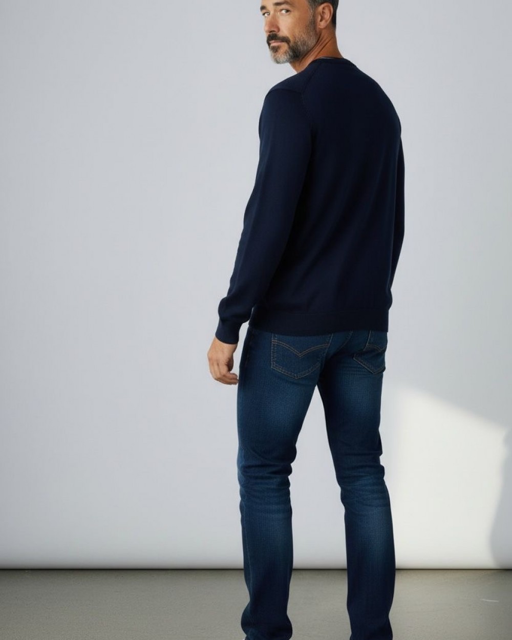 Pulover Barbati Gant Bleumarin Logo