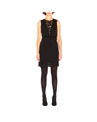 Rochie LIU JO dama, neagra cu dantela
