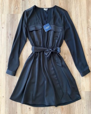 Rochie LIU JO dama, neagra mini evazata, marimea 44 EU Rochie LIU JO dama, neagra mini evazata, marimea 44 EU