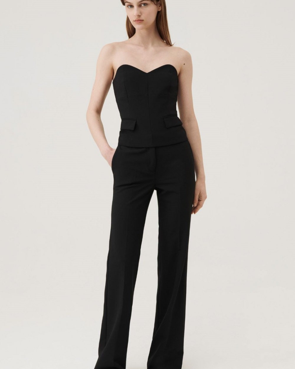 Pantaloni Marella Compozitie Lana Evazati Negri Pantaloni Marella Compozitie Lana Evazati Negri