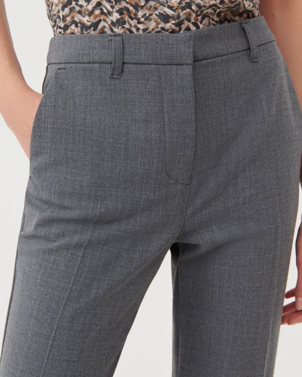 Pantaloni Marella Compozitie Lana Evazati Gri Pantaloni Marella Compozitie Lana Evazati Gri