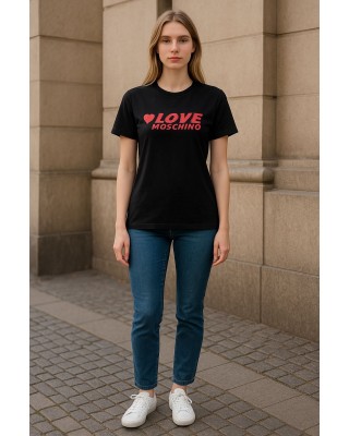 Tricou LOVE MOSCHINO dama culoare Negru W4F302ME2264