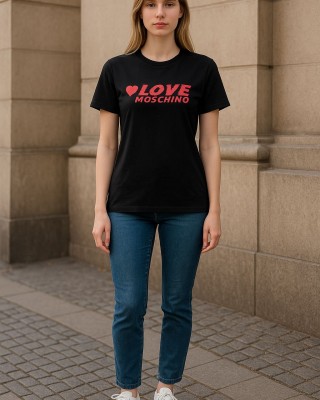 Tricou LOVE MOSCHINO dama culoare Negru W4F302ME2264