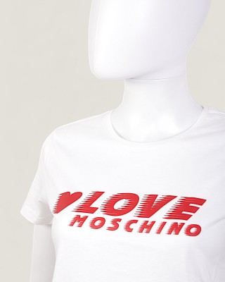 Tricou LOVE MOSCHINO dama culoare Alb W4F302ME2264