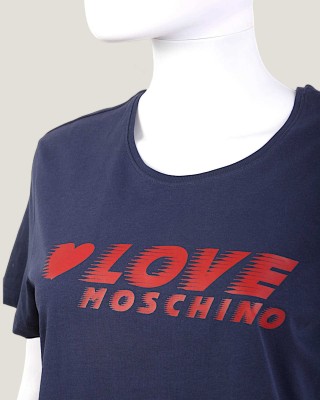 Tricou LOVE MOSCHINO dama culoare Bleumarin W4F302ME2264