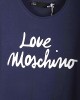 Tricou LOVE MOSCHINO dama culoare Bleumarin W4H1922E1951 Tricou LOVE MOSCHINO dama culoare Bleumarin W4H1922E1951