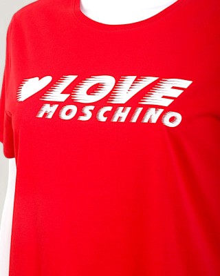 Tricou LOVE MOSCHINO dama culoare Rosu W4F302ME2264 Tricou LOVE MOSCHINO dama culoare Rosu W4F302ME2264
