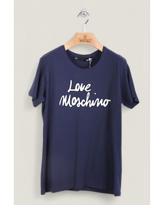 Tricou LOVE MOSCHINO dama culoare Bleumarin W4H1922E1951