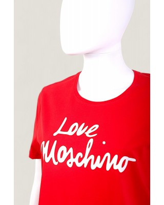 Tricou LOVE MOSCHINO dama culoare Rosu W4H0618M3876