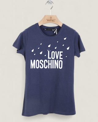 Tricou LOVE MOSCHINO dama culoare Bleumarin W4F731LM3876