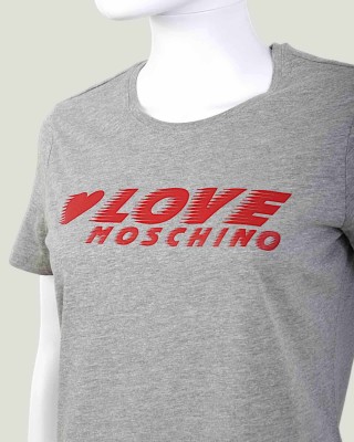 Tricou LOVE MOSCHINO dama culoare Gri W4F302ME2264