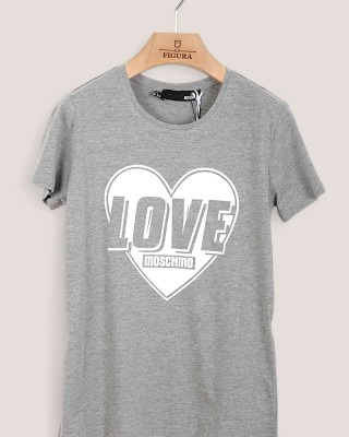 Tricou LOVE MOSCHINO dama culoare Gri W4F302PM3517