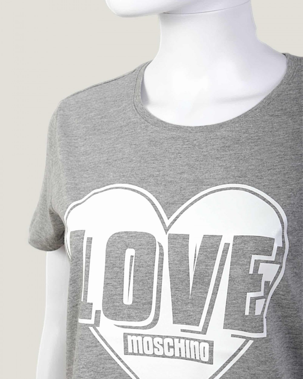 Tricou LOVE MOSCHINO dama culoare Gri W4F302PM3517 Tricou LOVE MOSCHINO dama culoare Gri W4F302PM3517