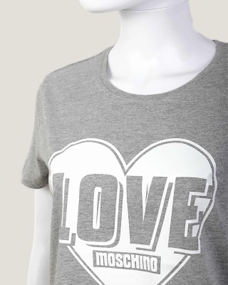 Tricou LOVE MOSCHINO dama culoare Gri W4F302PM3517