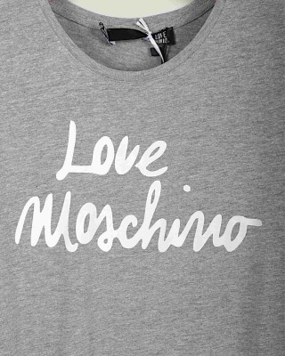 Tricou LOVE MOSCHINO dama culoare Gri W4H0618M3876