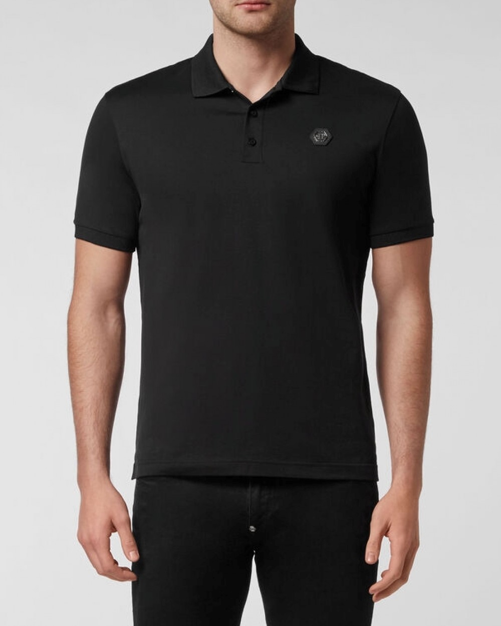 Tricou Philipp Plein Polo Barbati Negru Bumbac FABC MTK5598 PJY002N