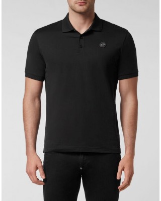 Tricou Philipp Plein Polo Barbati Negru Bumbac FABC MTK5598 PJY002N