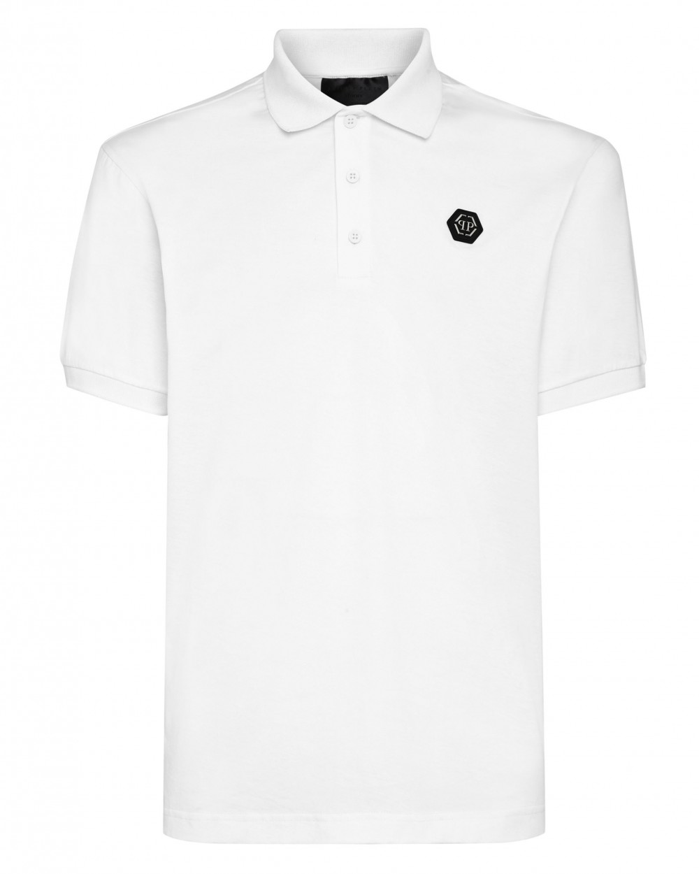Tricou Philipp Plein Polo Barbati Alb Bumbac FABC MTK5598 PJ002N Tricou Philipp Plein Polo Barbati Alb Bumbac FABC MTK5598 PJ002N