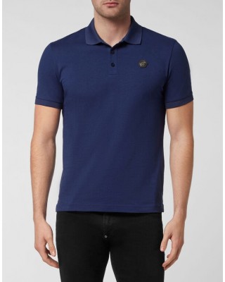 Tricou Philipp Plein Polo Barbati Albastru Bumbac FABC MTK5598 PJY002N