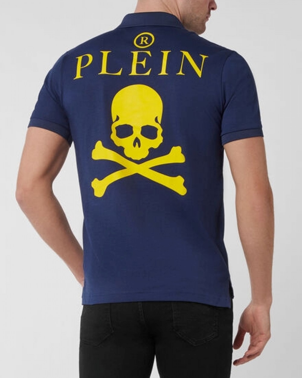 Tricou Philipp Plein Polo Barbati Albastru Bumbac FABC MTK5598 PJY002N