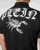 Tricou Philipp Plein Polo Barbati Negru Bumbac FABC MTK5595 PJ002N
