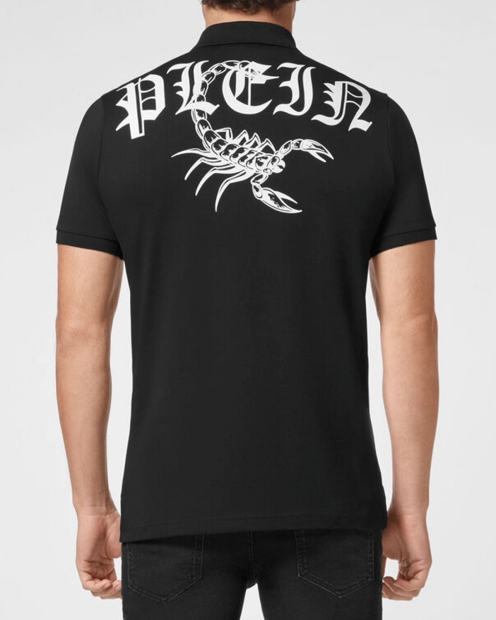 Tricou Philipp Plein Polo Barbati Negru Bumbac FABC MTK5595 PJ002N