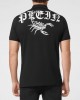Tricou Philipp Plein Polo Barbati Negru Bumbac FABC MTK5595 PJ002N