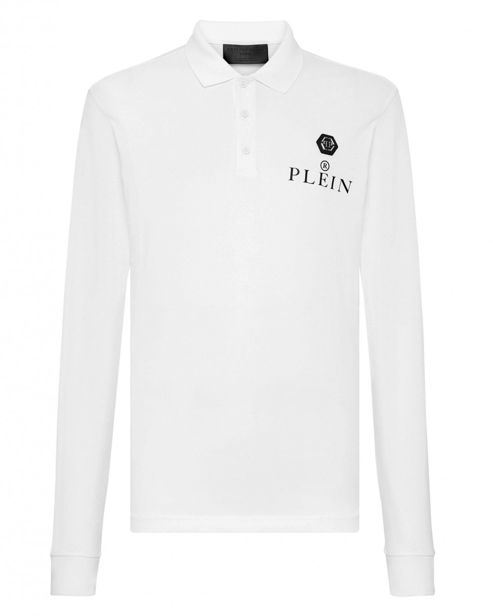 Maleta Philipp Plein Polo Barbati Alb Bumbac FABC MTK5699 PTE003N