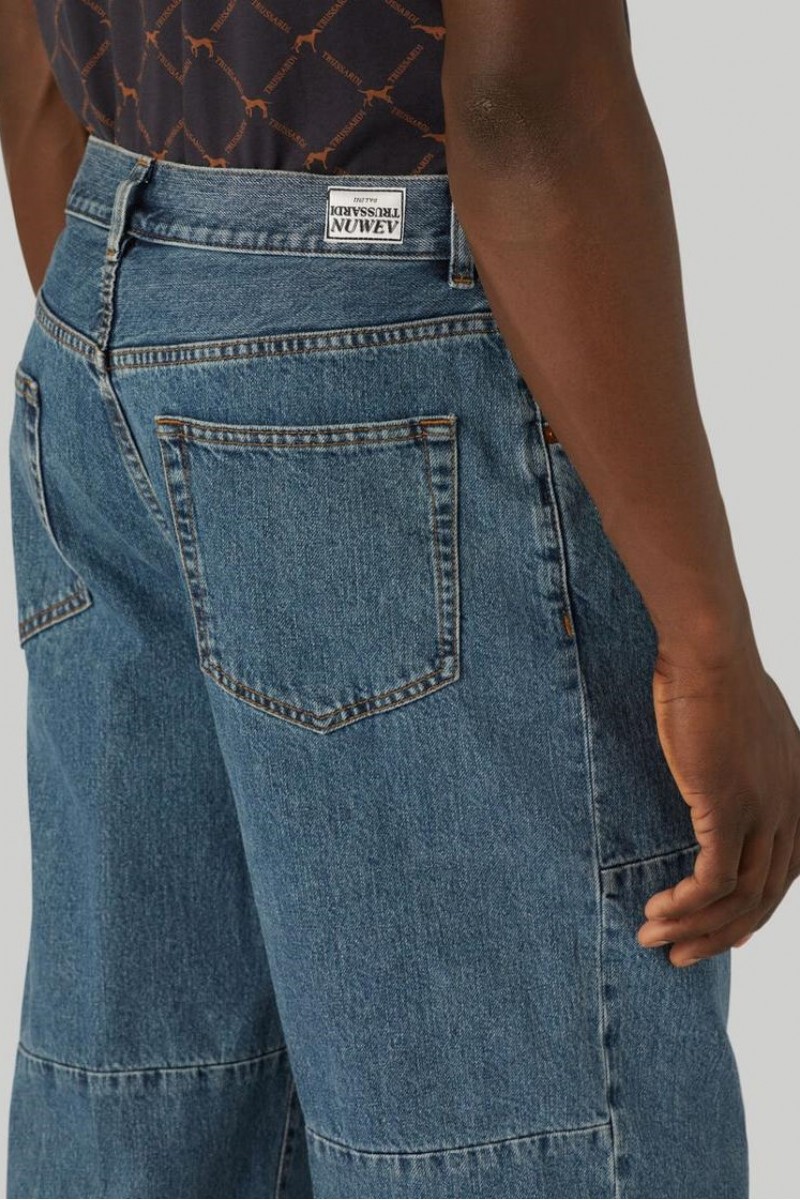 Jeans TRUSSARDI Bărbați albaștri Jeans TRUSSARDI Bărbați albaștri