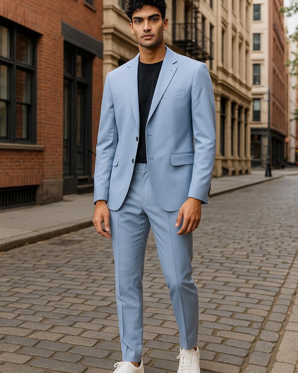 Sacou Casual Barbati Trussardi Bumbac Blue Ciel