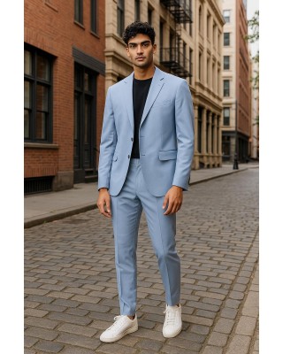Sacou Casual Barbati Trussardi Bumbac Blue Ciel