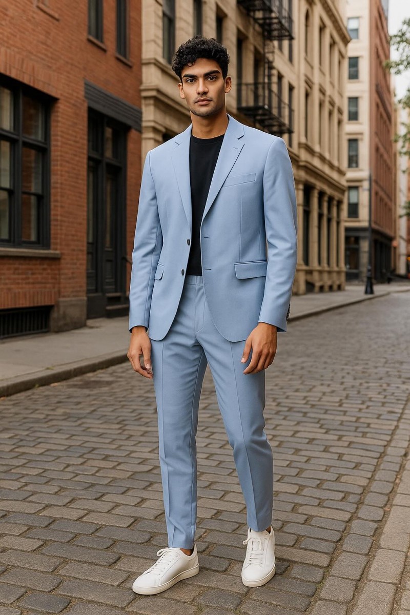 Sacou Casual Barbati Trussardi Bumbac Blue Ciel Sacou Casual Barbati Trussardi Bumbac Blue Ciel