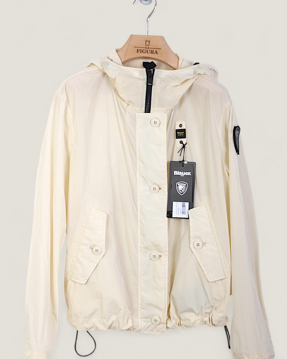 Geaca Blauer Dama Impermeabila cu Gluga Bej 