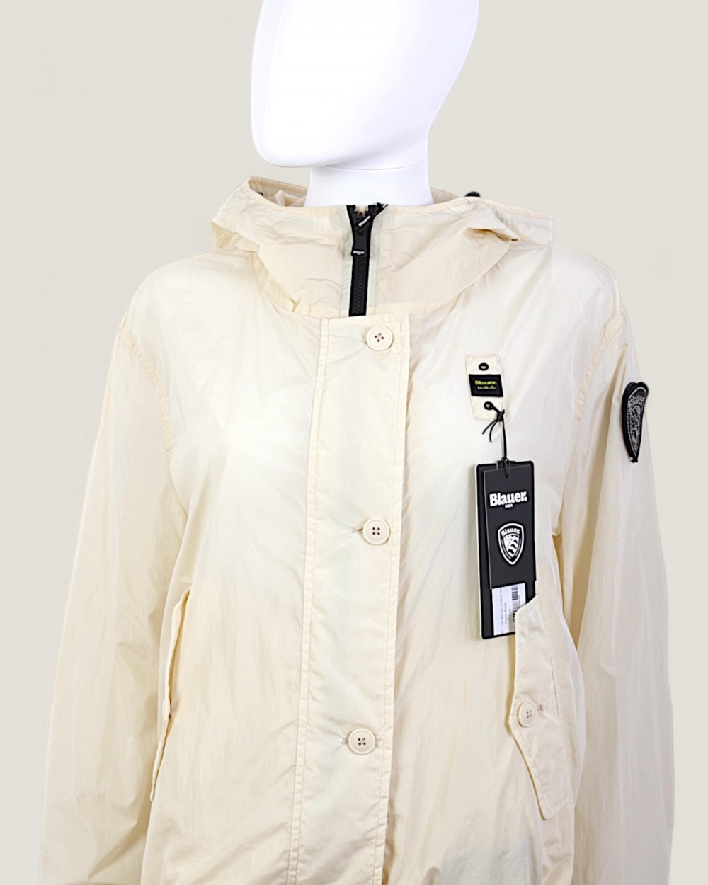 Geaca Blauer Dama Impermeabila cu Gluga Bej 